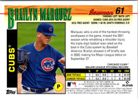 2021 Bowman Heritage Brailyn Marquez #61 Rookie