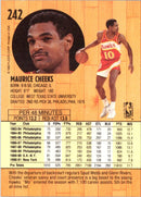 1991 Fleer Maurice Cheeks