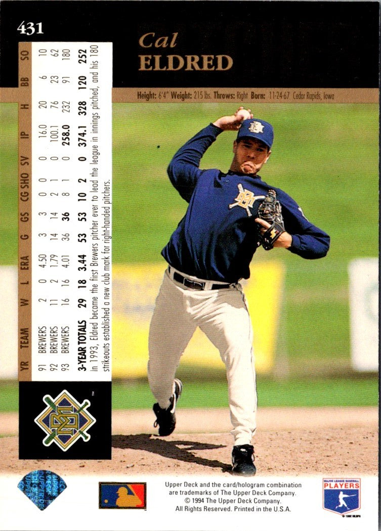 1994 Upper Deck Cal Eldred