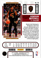 2022 Panini Contenders Game Ticket Red Donovan Mitchell #39