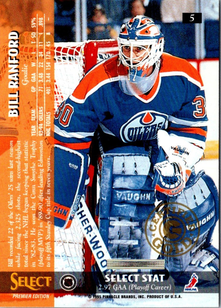 1994 Select Certified Gold Bill Ranford