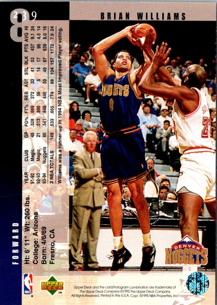 1994 Upper Deck Brian Williams
