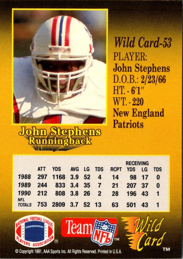 1991 Wild Card John Stephens