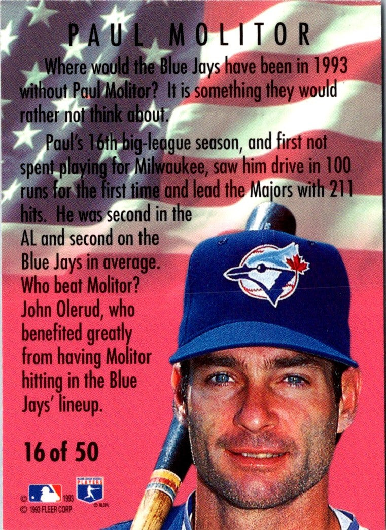 1993 Fleer Paul Molitor