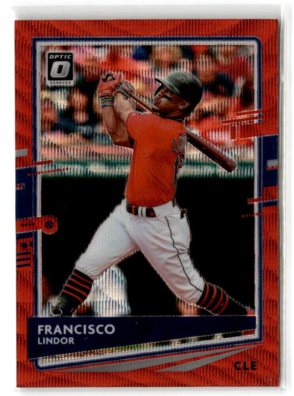 2020 Donruss Optic Red Wave Francisco Lindor #150