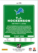 2021 Donruss Press Proof Blue T.J. Hockenson