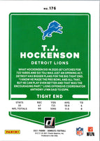 2021 Donruss Press Proof Blue T.J. Hockenson #176
