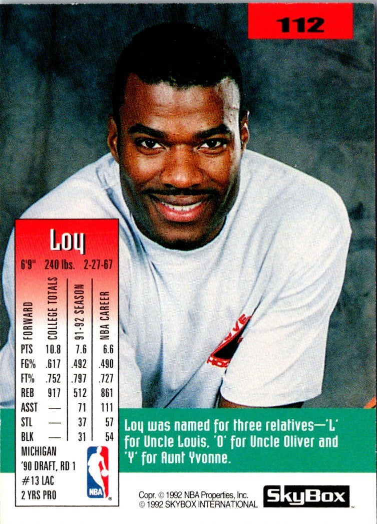 1992 SkyBox Loy Vaught