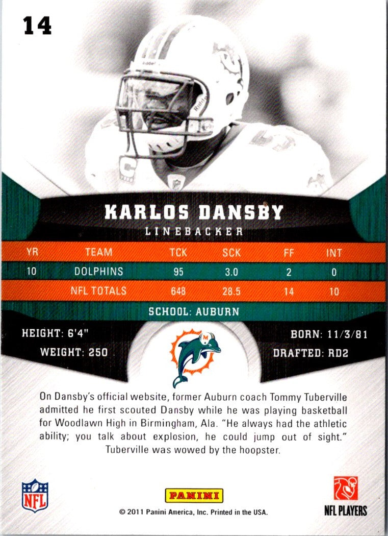 2011 Panini Karlos Dansby