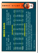 1992 Front Row Draft Picks Brian Davis