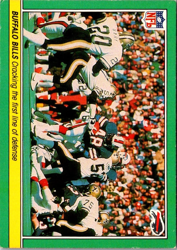 1984 Fleer Team Action Stickers Buffalo Bills Helmet #NNO