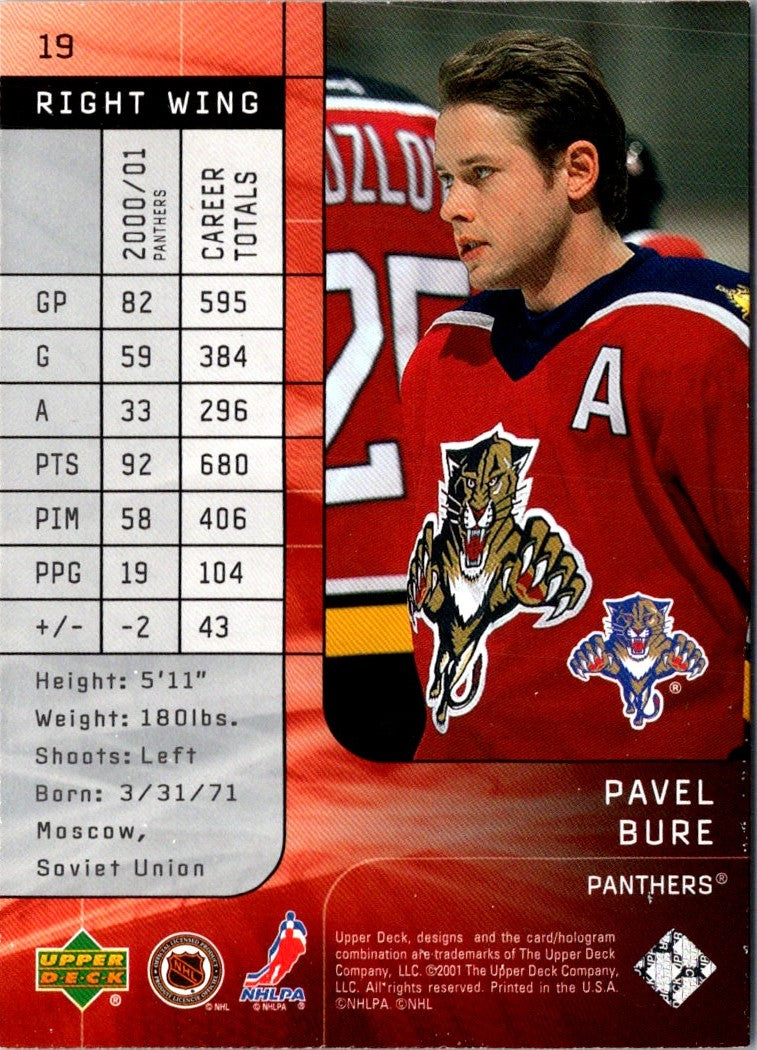 2001 Upper Deck Top Shelf Pavel Bure