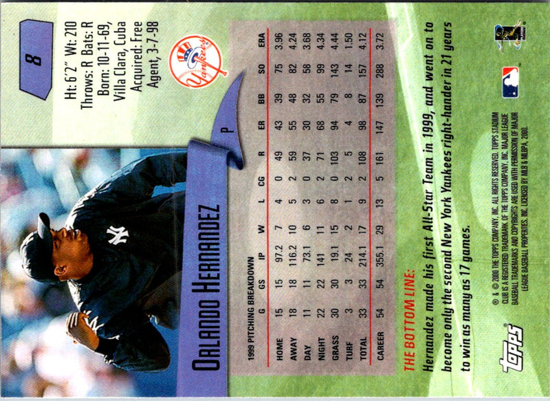 2000 Stadium Club Orlando Hernandez