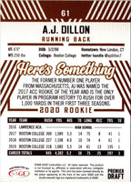 2020 SAGE HIT AJ Dillon #61