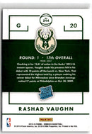 2016 Donruss Rated Rookies Rashad Vaughn