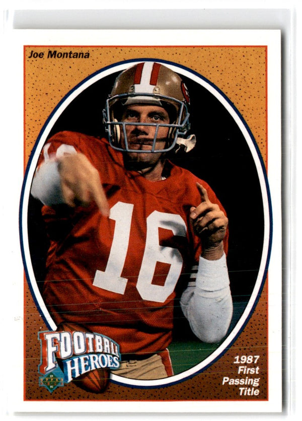 1991 Upper Deck Football Heroes Joe Montana Joe Montana #1