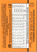 1989 Donruss Blue Chips Dave Winfield