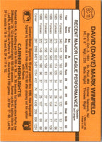 1989 Donruss Blue Chips Dave Winfield #6