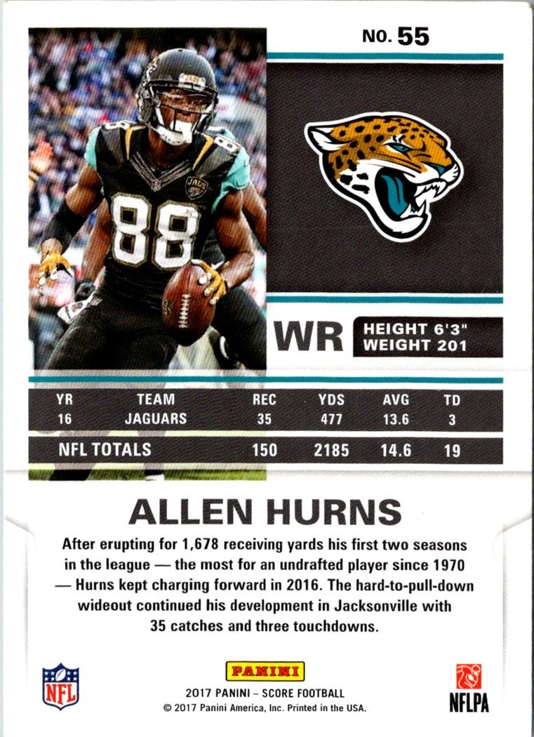 2017 Score Scorecard Allen Hurns