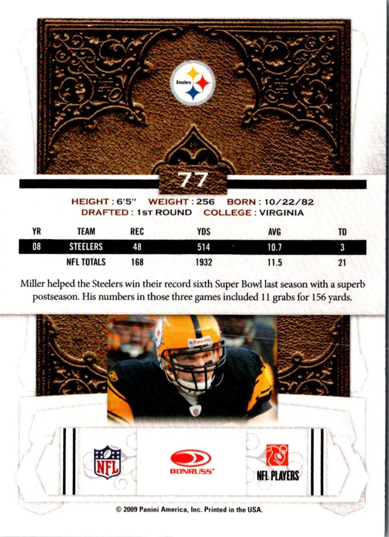 2009 Donruss Classics Heath Miller