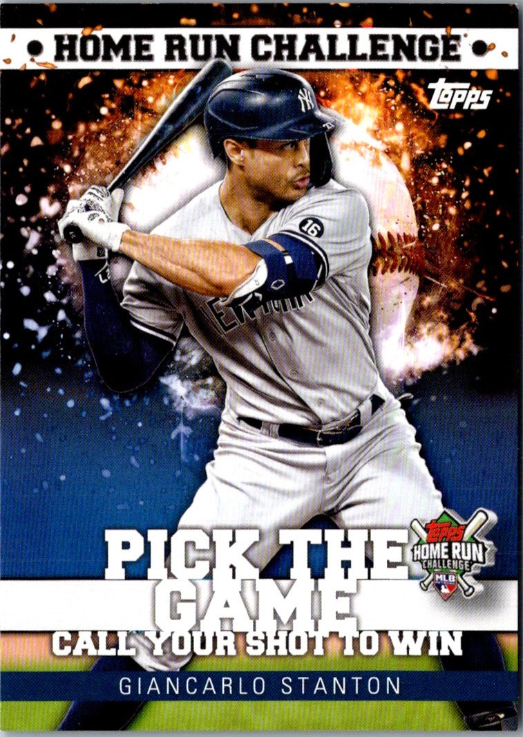 2022 Topps Home Run Challenge Code Cards Giancarlo Stanton