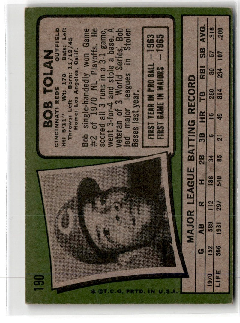 1971 Topps Bob Tolan