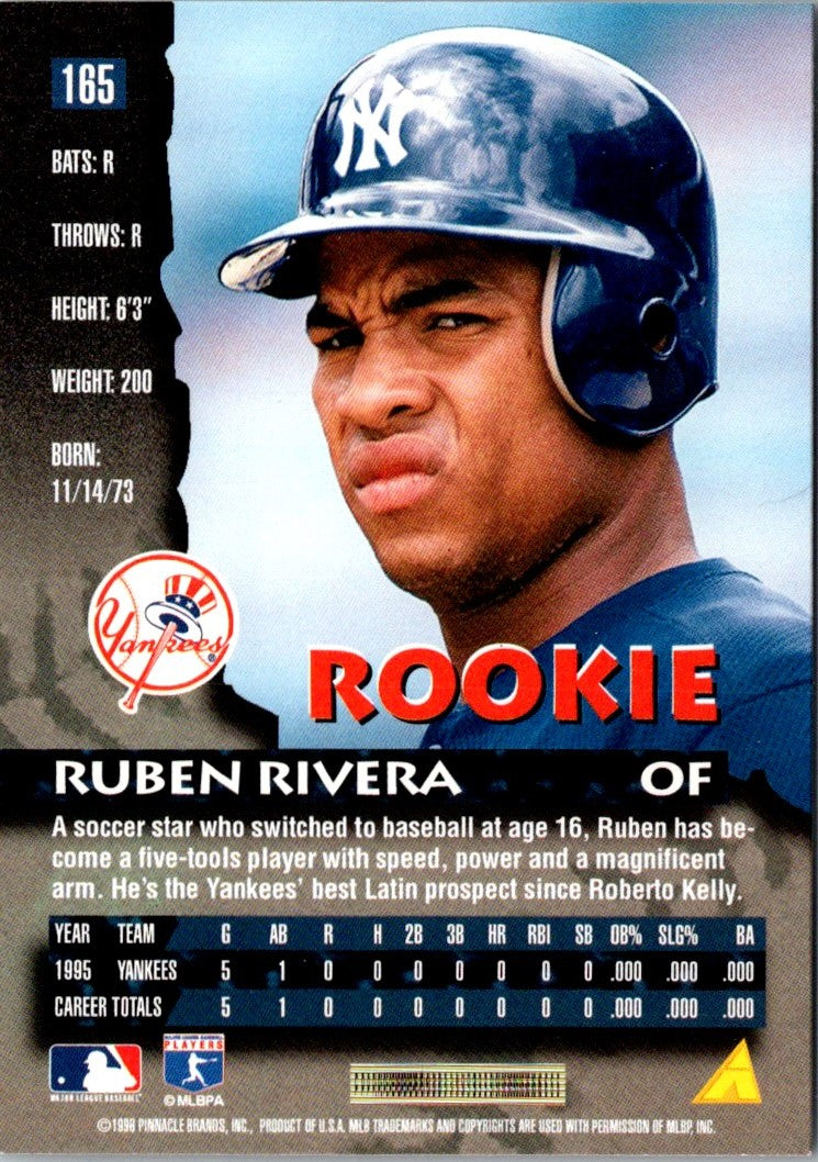 1996 Pinnacle Ruben Rivera