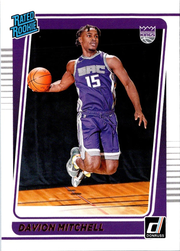 2021 Donruss Rated Rookies Davion Mitchell #205