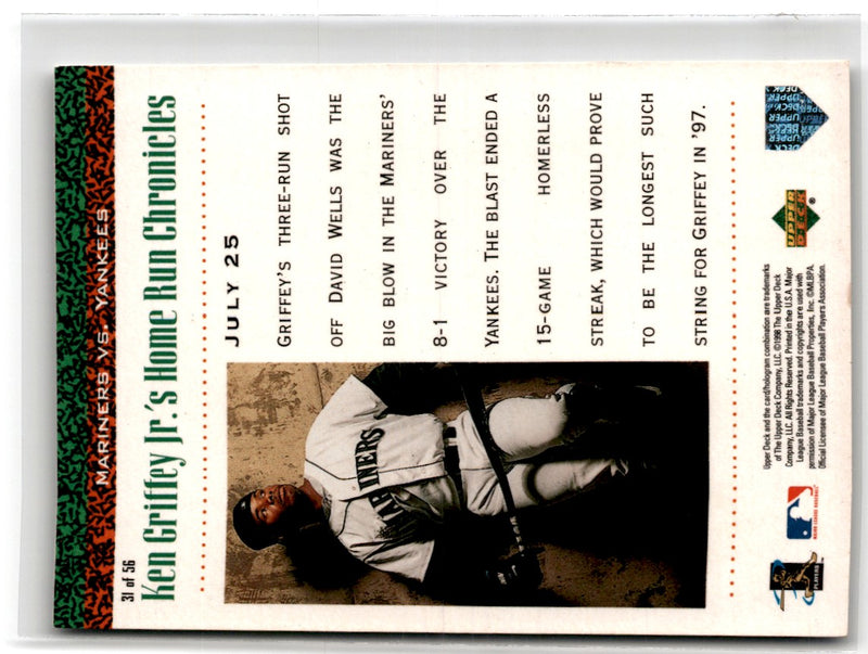 1998 Upper Deck Ken Griffey's HR Chronicles Ken Griffey Jr.