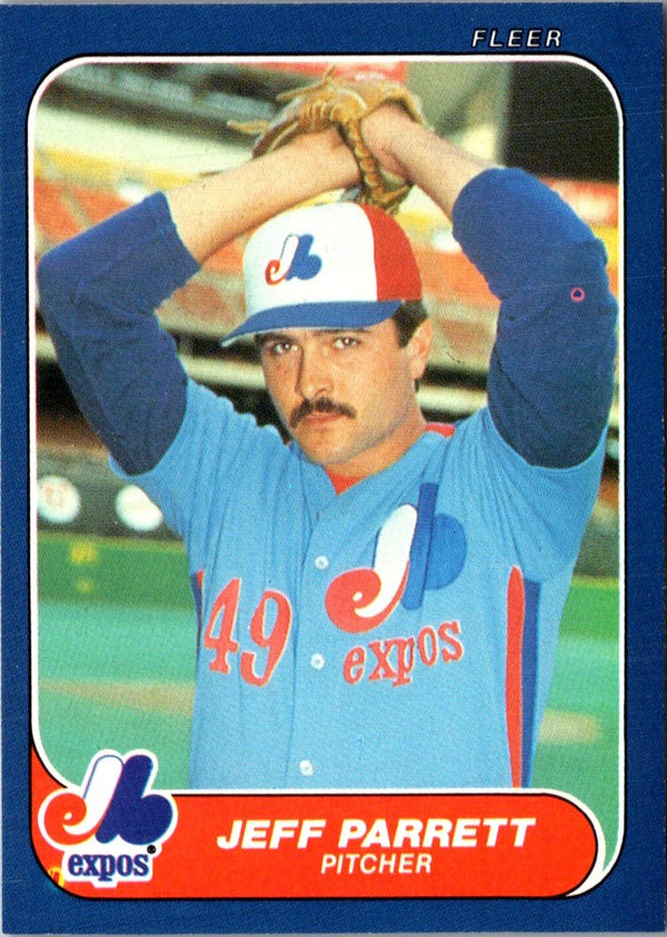 1986 Fleer Update Jeff Parrett #U-88