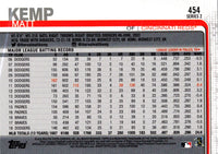 2019 Topps Matt Kemp #454