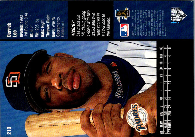 1998 Upper Deck Derrek Lee