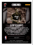 2021 Panini Revolution Asia Red Bam Adebayo