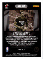 2021 Panini Revolution Asia Red Bam Adebayo #49