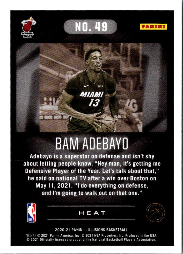 2021 Panini Revolution Asia Red Bam Adebayo