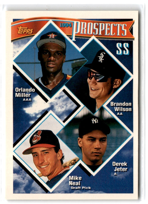 1994 Topps Orlando Miller/Brandon Wilson/Derek Jeter/Mike Neal #158