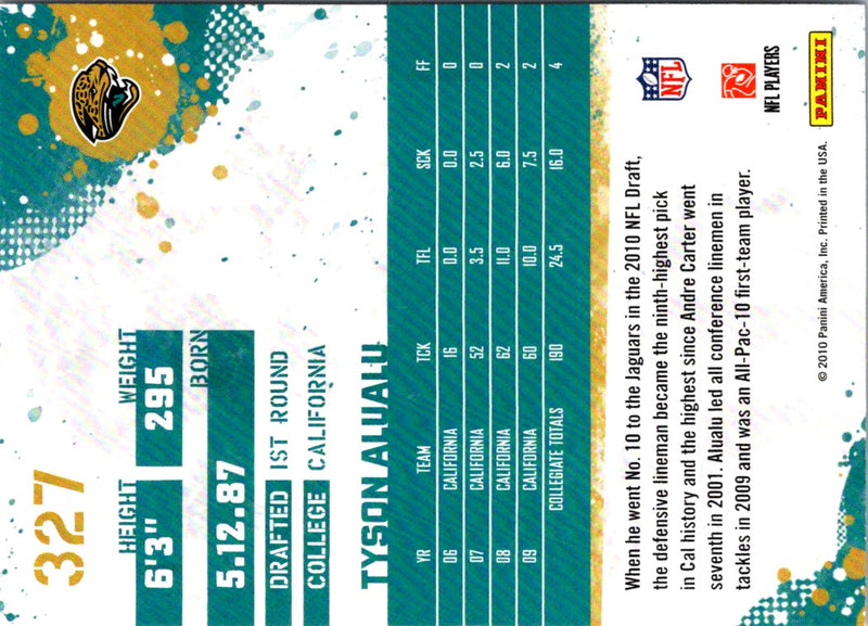 2010 Score Tyson Alualu