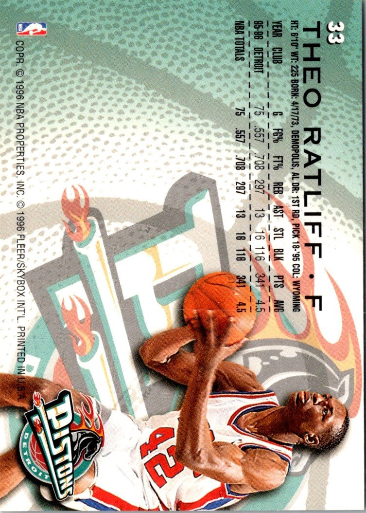 1996 Fleer European Theo Ratliff