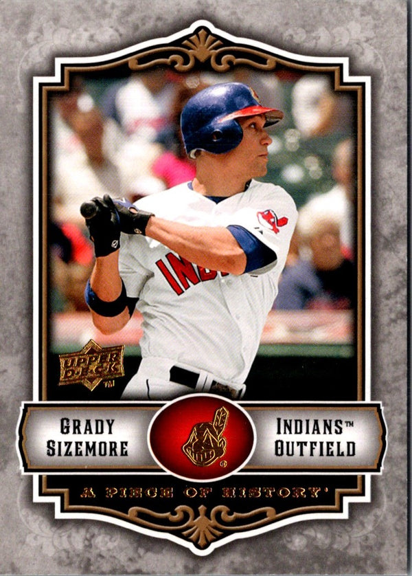 2009 Upper Deck A Piece of History Grady Sizemore #28