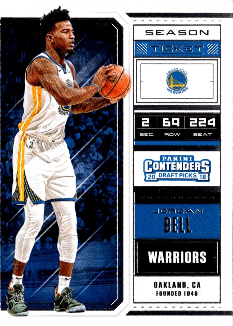 2018 Panini Contenders Draft Picks Jordan Bell