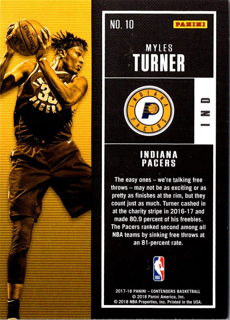 2017 Panini Myles Turner