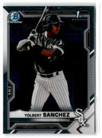 2021 Bowman Chrome Prospects Yolbert Sanchez #BCP-40
