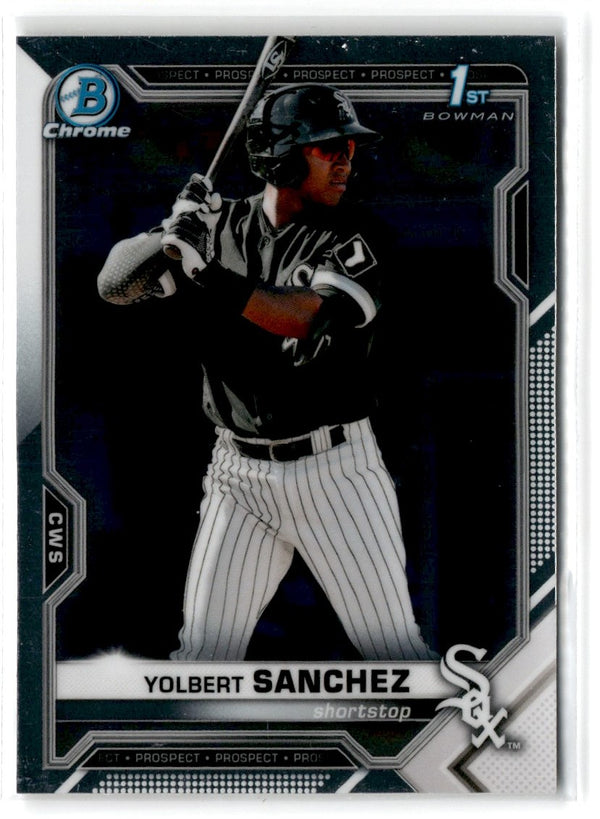 2021 Bowman Chrome Prospects Yolbert Sanchez #BCP-40