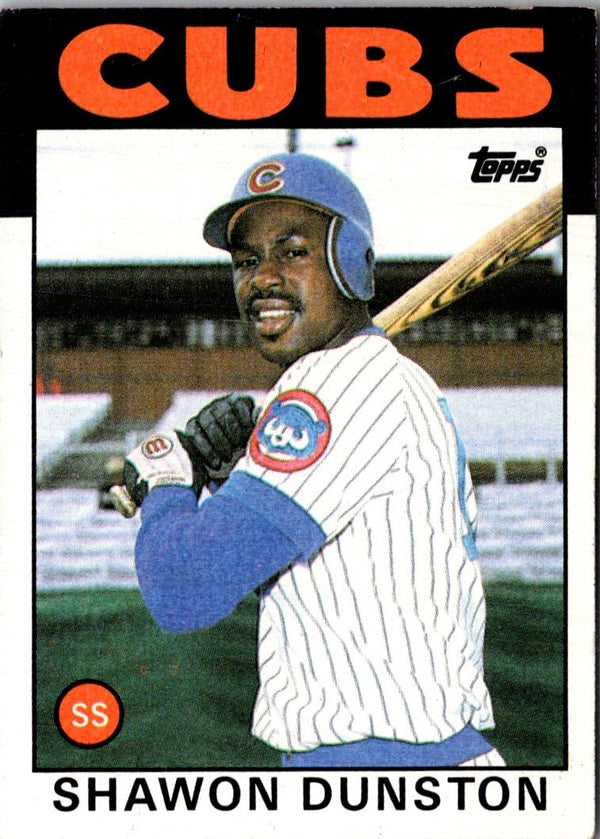 1986 Topps Shawon Dunston #72