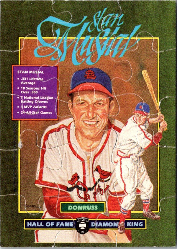 1988 Donruss Diamond Kings Stan Musial Puzzle #NNO