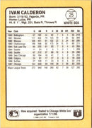 1988 Donruss Baseball's Best Ivan Calderon