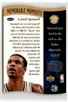 1997 Upper Deck Game Dated Memorable Moments Dikembe Mutombo #4