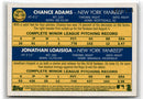 2019 Topps Heritage Bowman Chrome Refractor Chance Adams/Jonathan Loaisiga