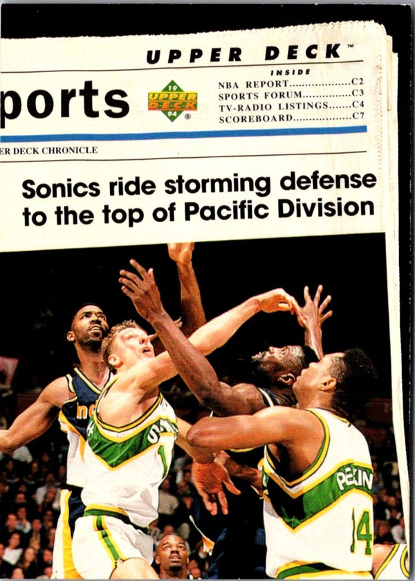 1993 Upper Deck Special Edition Electric Court Sonics Team #223
