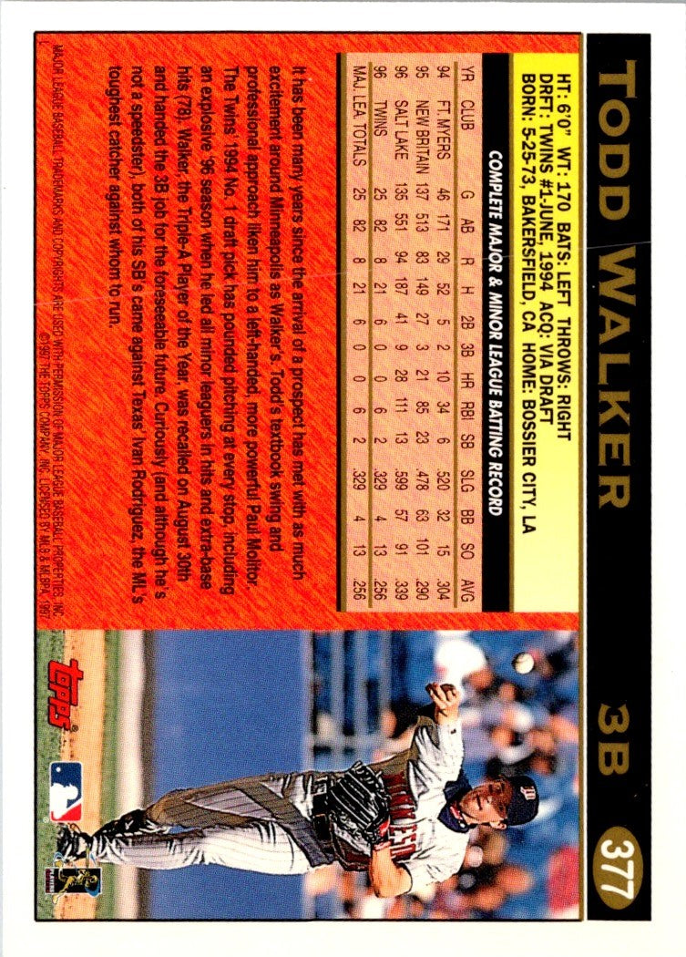 1997 Topps Todd Walker